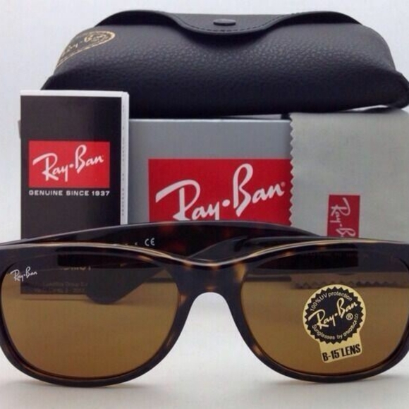 LIKE NEW RayBan Wayfarer RB2140 Tortoise Brown - Picture 6 of 16